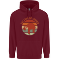 Sloth Say Less Do Lesser Funny Slogan Mens 80% Cotton Hoodie Maroon