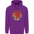 Sloth Say Less Do Lesser Funny Slogan Mens 80% Cotton Hoodie Purple