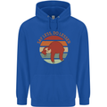 Sloth Say Less Do Lesser Funny Slogan Mens 80% Cotton Hoodie Royal Blue