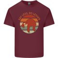 Sloth Say Less Do Lesser Funny Slogan Mens Cotton T-Shirt Tee Top Maroon