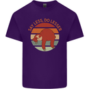 Sloth Say Less Do Lesser Funny Slogan Mens Cotton T-Shirt Tee Top Purple