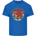 Sloth Say Less Do Lesser Funny Slogan Mens Cotton T-Shirt Tee Top Royal Blue
