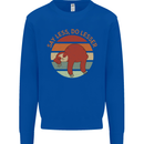 Sloth Say Less Do Lesser Funny Slogan Mens Sweatshirt Jumper Royal Blue