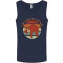 Sloth Say Less Do Lesser Funny Slogan Mens Vest Tank Top Navy Blue