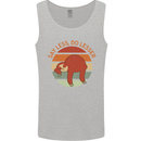 Sloth Say Less Do Lesser Funny Slogan Mens Vest Tank Top Sports Grey
