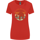 Sloth Say Less Do Lesser Funny Slogan Womens Wider Cut T-Shirt Red