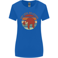 Sloth Say Less Do Lesser Funny Slogan Womens Wider Cut T-Shirt Royal Blue