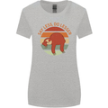 Sloth Say Less Do Lesser Funny Slogan Womens Wider Cut T-Shirt Sports Grey