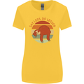Sloth Say Less Do Lesser Funny Slogan Womens Wider Cut T-Shirt Yellow
