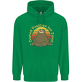 Sloth Tested Positive For Tired Funny Lazy Childrens Kids Hoodie Irish Green
