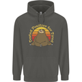 Sloth Tested Positive For Tired Funny Lazy Childrens Kids Hoodie Storm Grey