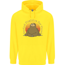 Sloth Tested Positive For Tired Funny Lazy Childrens Kids Hoodie Yellow