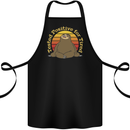 Sloth Tested Positive For Tired Funny Lazy Cotton Apron 100% Organic Black