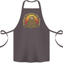 Sloth Tested Positive For Tired Funny Lazy Cotton Apron 100% Organic Dark Grey