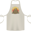 Sloth Tested Positive For Tired Funny Lazy Cotton Apron 100% Organic Natural