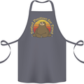 Sloth Tested Positive For Tired Funny Lazy Cotton Apron 100% Organic Steel