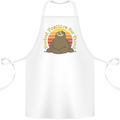 Sloth Tested Positive For Tired Funny Lazy Cotton Apron 100% Organic White