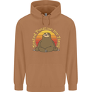 Sloth Tested Positive For Tired Funny Lazy Mens 80% Cotton Hoodie Caramel Latte
