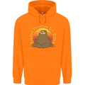 Sloth Tested Positive For Tired Funny Lazy Mens 80% Cotton Hoodie Orange