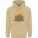Sloth Tested Positive For Tired Funny Lazy Mens 80% Cotton Hoodie Sand