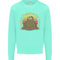 Sloth Tested Positive For Tired Funny Lazy Mens Sweatshirt Jumper Peppermint