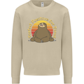 Sloth Tested Positive For Tired Funny Lazy Mens Sweatshirt Jumper Sand