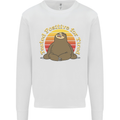 Sloth Tested Positive For Tired Funny Lazy Mens Sweatshirt Jumper White