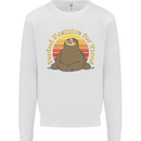 Sloth Tested Positive For Tired Funny Lazy Mens Sweatshirt Jumper White