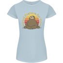 Sloth Tested Positive For Tired Funny Lazy Womens Petite Cut T-Shirt Light Blue