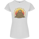 Sloth Tested Positive For Tired Funny Lazy Womens Petite Cut T-Shirt White