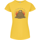 Sloth Tested Positive For Tired Funny Lazy Womens Petite Cut T-Shirt Yellow