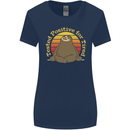 Sloth Tested Positive For Tired Funny Lazy Womens Wider Cut T-Shirt Navy Blue