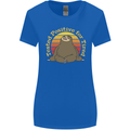 Sloth Tested Positive For Tired Funny Lazy Womens Wider Cut T-Shirt Royal Blue