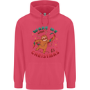 Sloth Wake Me Up When It's Christmas Childrens Kids Hoodie Heliconia