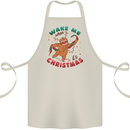Sloth Wake Me Up When It's Christmas Cotton Apron 100% Organic Natural