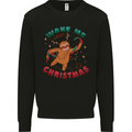 Sloth Wake Me Up When It's Christmas Kids Sweatshirt Jumper Black
