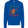 Sloth Wake Me Up When It's Christmas Kids Sweatshirt Jumper Royal Blue