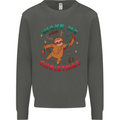Sloth Wake Me Up When It's Christmas Kids Sweatshirt Jumper Storm Grey