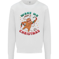 Sloth Wake Me Up When It's Christmas Kids Sweatshirt Jumper White