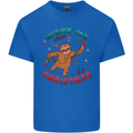 Sloth Wake Me Up When It's Christmas Kids T-Shirt Childrens Royal Blue