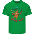 Sloth Wake Me Up When It's Christmas Mens Cotton T-Shirt Tee Top Irish Green