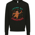 Sloth Wake Me Up When It's Christmas Mens Sweatshirt Jumper Black