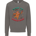Sloth Wake Me Up When It's Christmas Mens Sweatshirt Jumper Charcoal