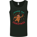 Sloth Wake Me Up When It's Christmas Mens Vest Tank Top Black