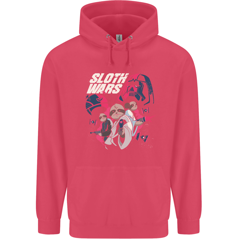 Sloth Wars Funny TV & Movie Parody Childrens Kids Hoodie Heliconia