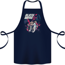 Sloth Wars Funny TV & Movie Parody Cotton Apron 100% Organic Navy Blue
