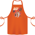 Sloth Wars Funny TV & Movie Parody Cotton Apron 100% Organic Orange
