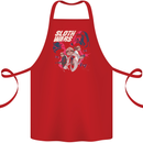 Sloth Wars Funny TV & Movie Parody Cotton Apron 100% Organic Red