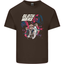 Sloth Wars Funny TV & Movie Parody Kids T-Shirt Childrens Chocolate