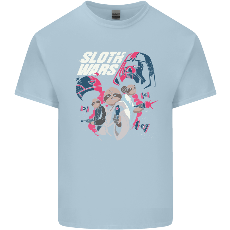 Sloth Wars Funny TV & Movie Parody Kids T-Shirt Childrens Light Blue
